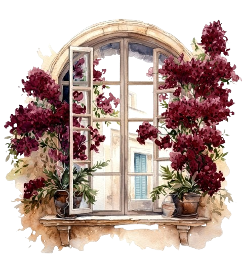 Flowers Frame Window